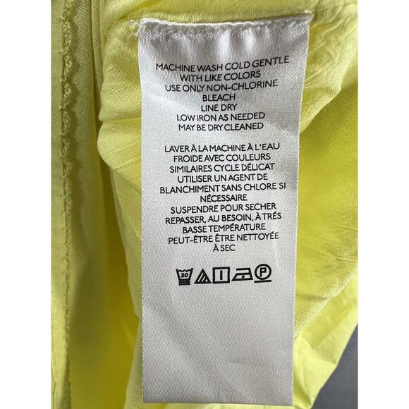 Anthropologie Maeve One Shoulder Yellow Maxi Dress Size Large - Picture 10 of 11